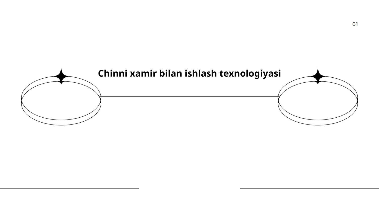 Chinni xamir bilan ishlash texnologiyasi
