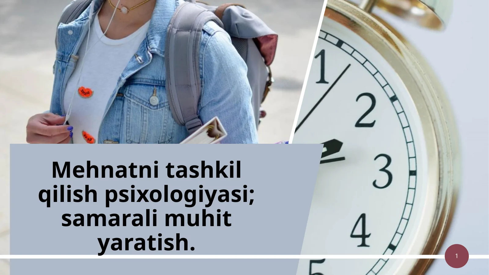 Mehnatni tashkil qilish psixologiyasi: samarali muhit yaratish.
