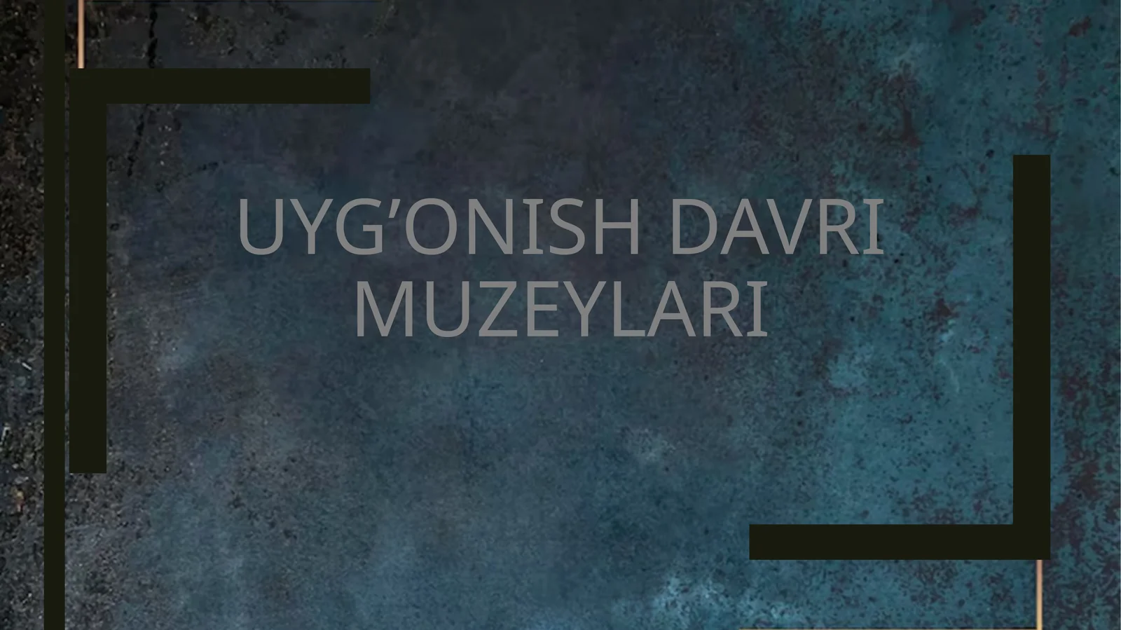 Uyg’onish davri muzeylari