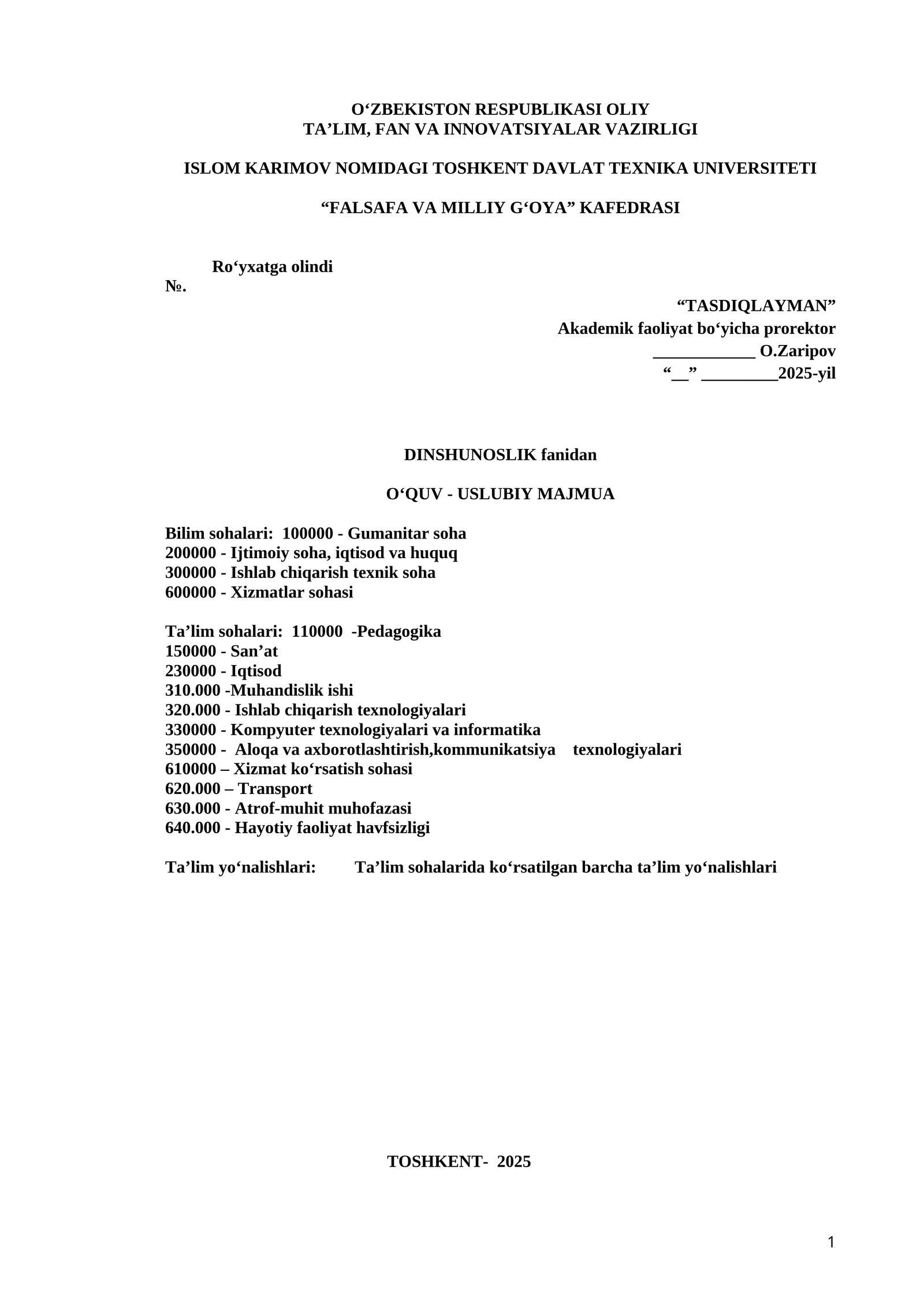 maruza dinshunostlik