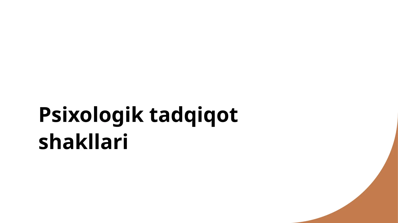 Psixologiktadqiqotshakllari