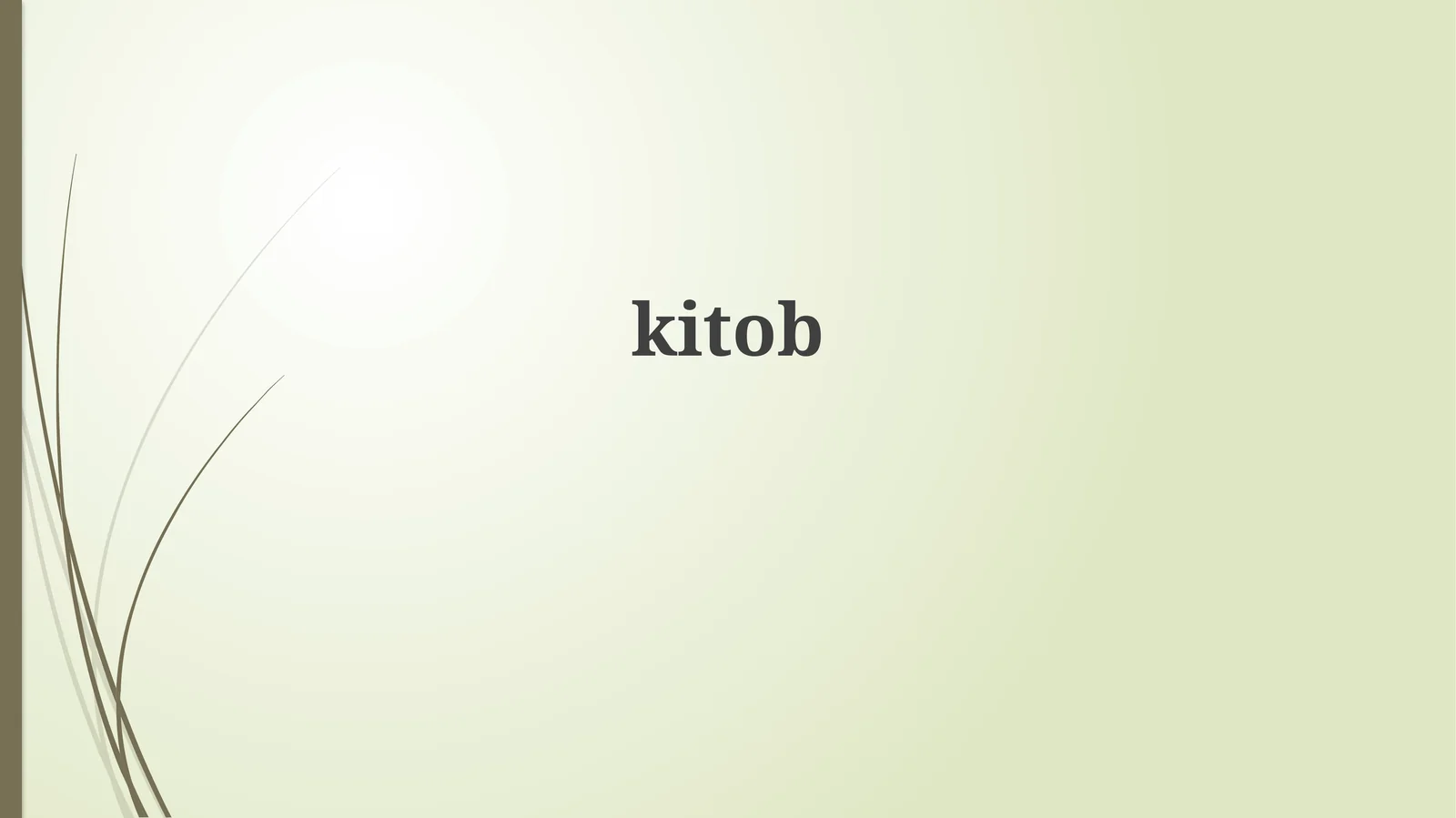 Kitobning tarixi, turlari va tuzilishi