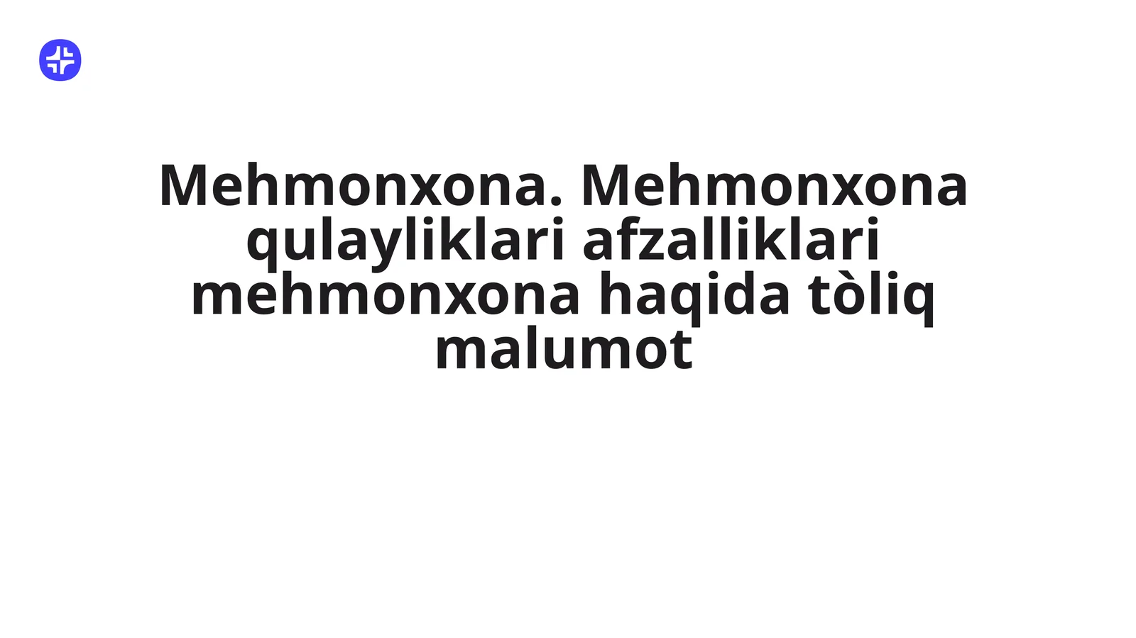 Mehmonxona