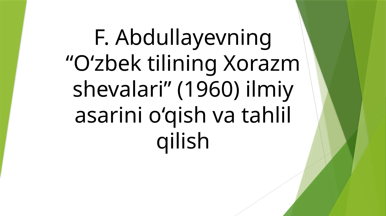 O‘zbek tilining Xorazm shevalari