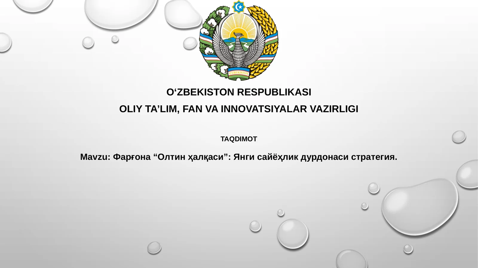 “Fargʻona oltin halqasi”:Yangi sayyohlik durdonasi strategiyasi