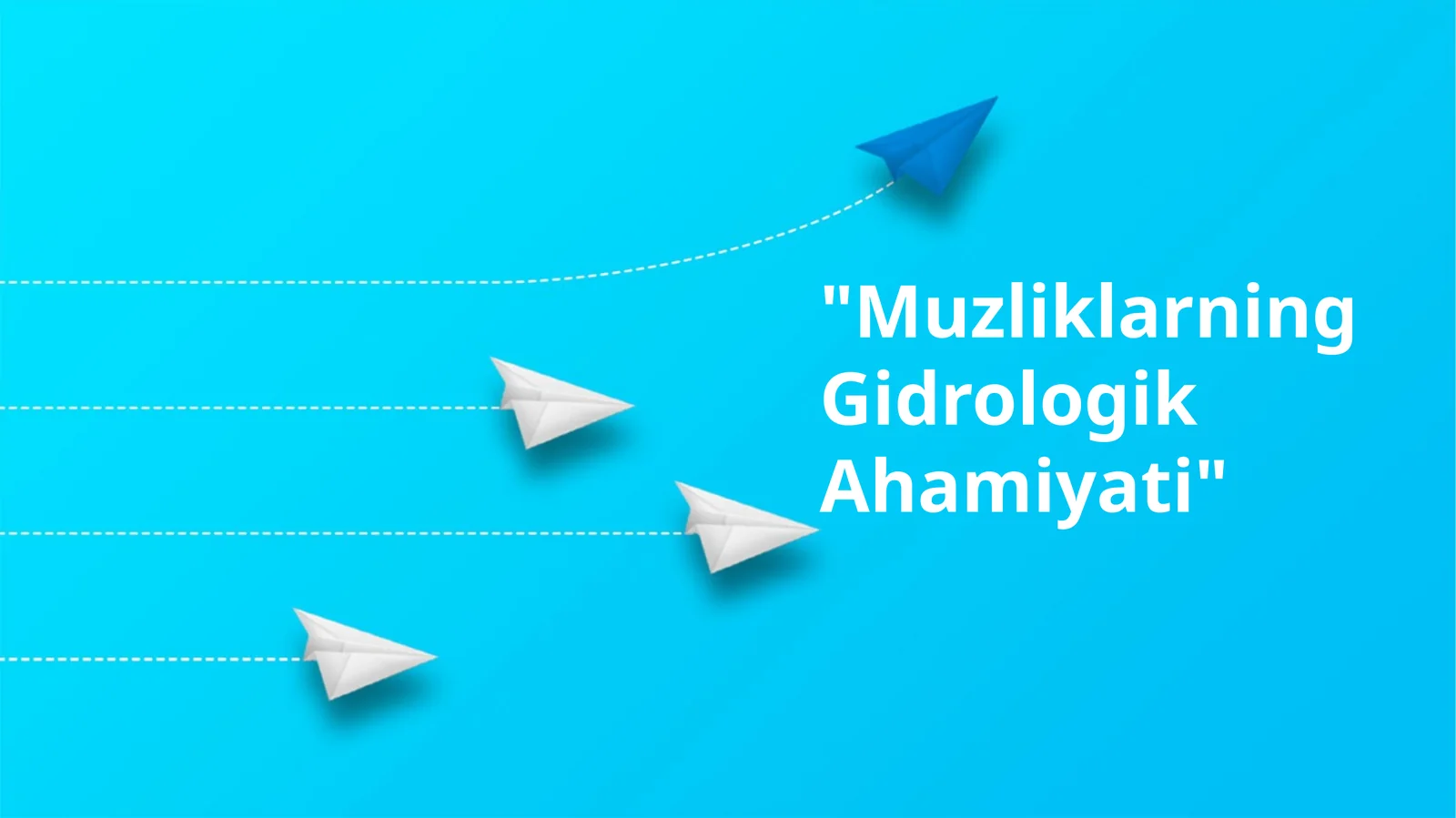 Muzliklarning Gidrologik Ahamiyati