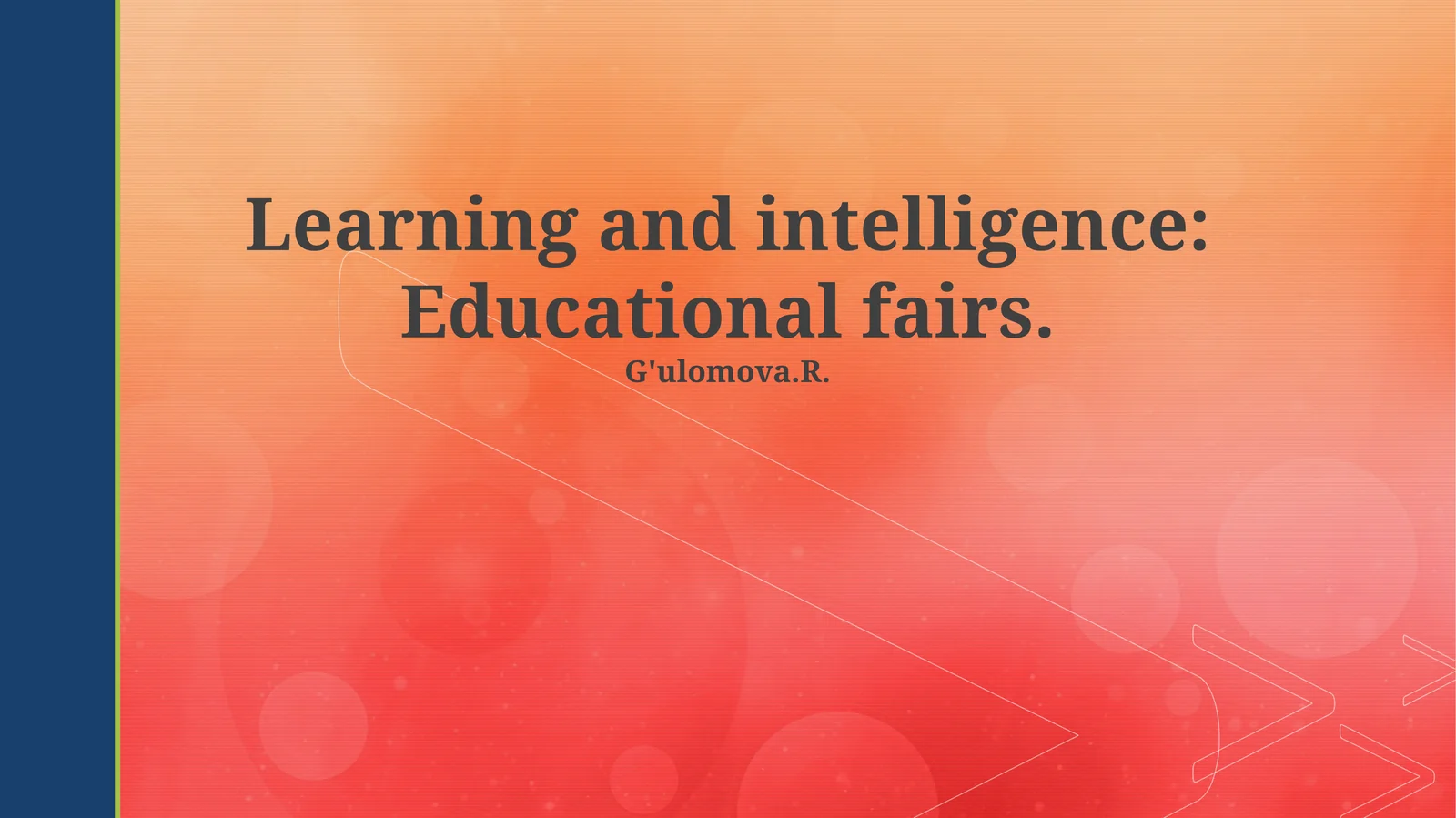 Unlocking Potential: Educational Fairs as Catalysts for Learning and Intelligence