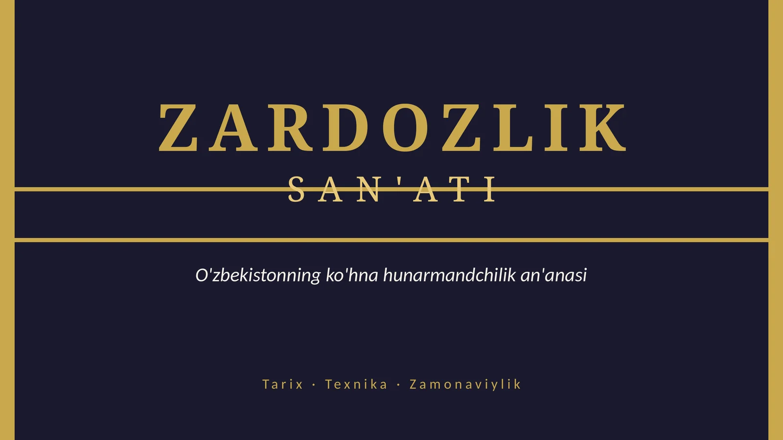 ZARDOZLIK SAN'ATI