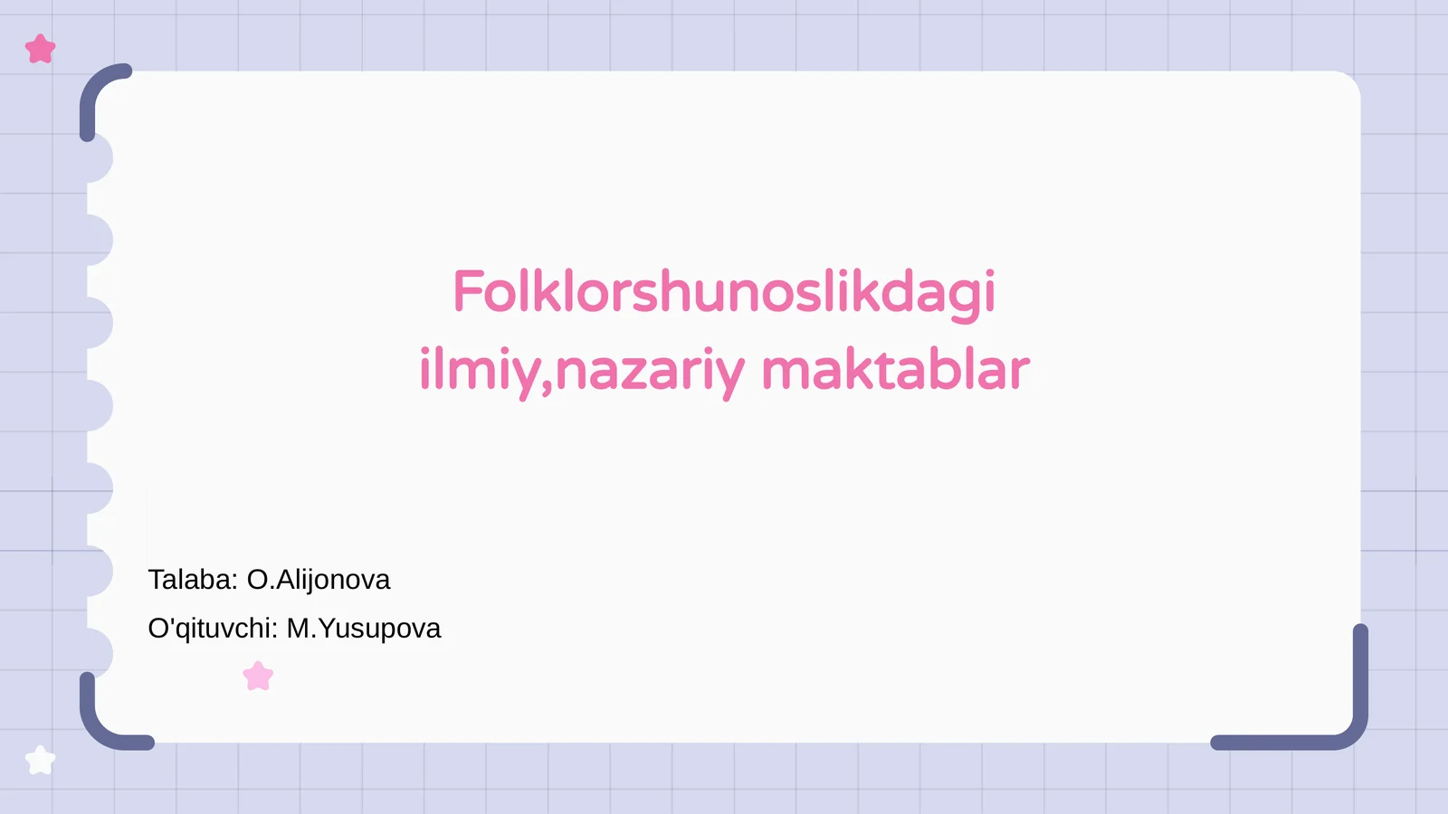 Folklorshunoslikdagi Ilmiy, Nazariy Maktablar