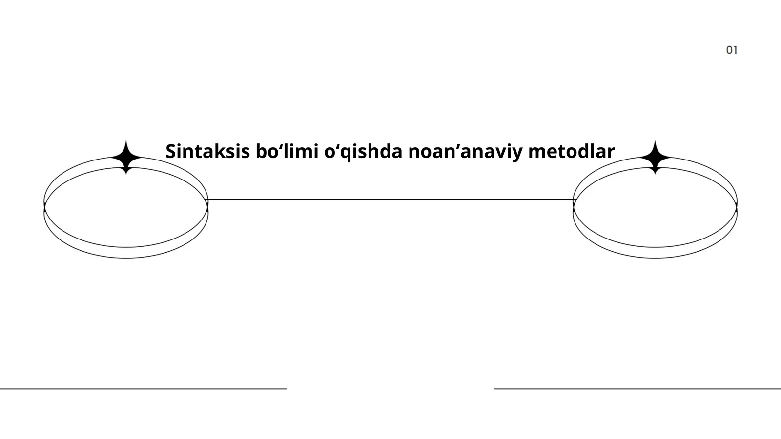 Sintaksis boʻlimi oʻqishda noanʼanaviy metodlar