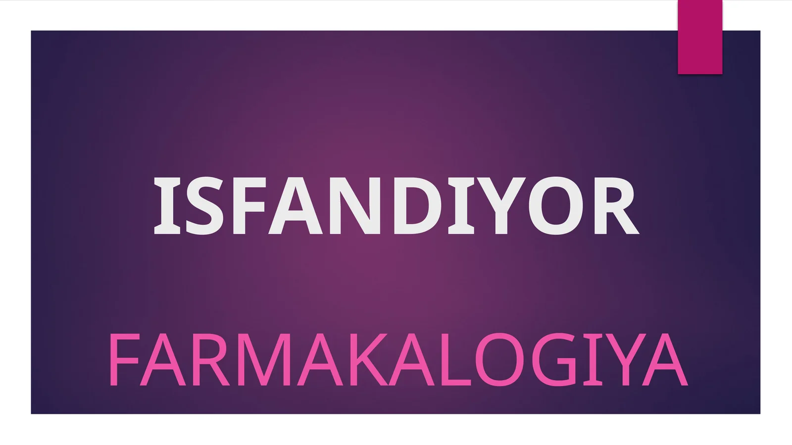 ISFANDIYOR
