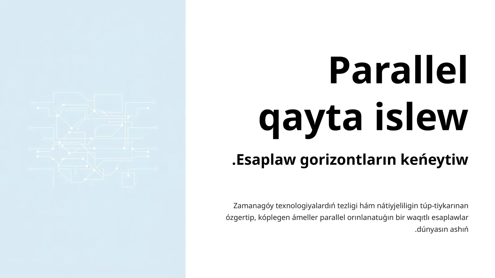 Parallel qayta islew