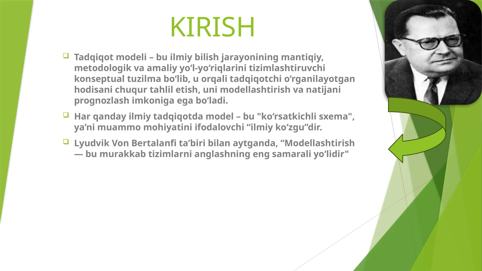 TADQIQOT MODELINING MOHIYATI VA FUNKSIYASI