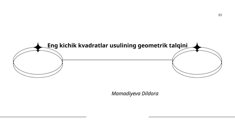 Eng kichik kvadratlar usulining geometrik talqini