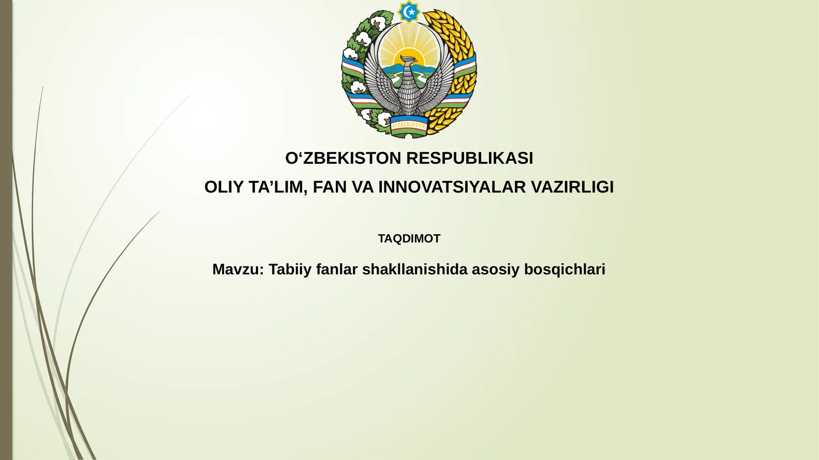 Asosiy bosqichlar: Qadimgi davrdan Uyg'onishgacha