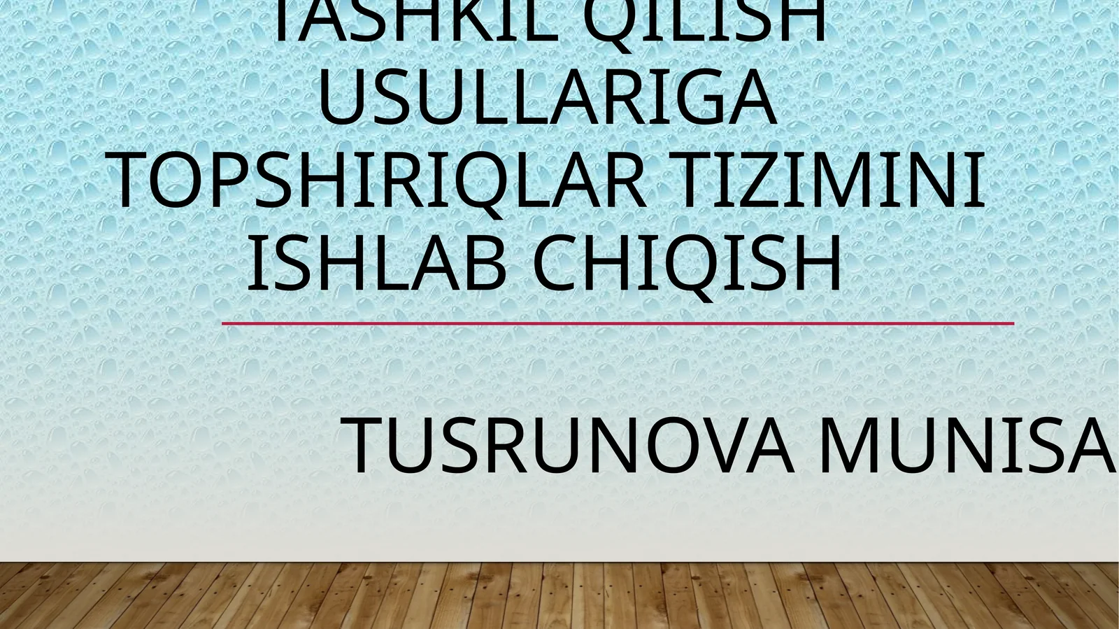 2-SINFDA BELLASHUVLARNING MAZMUNI VA ULARNI TASHKIL QILISH USULLARIGA TOPSHIRIQLAR TIZIMINI ISHLAB CHIQISH