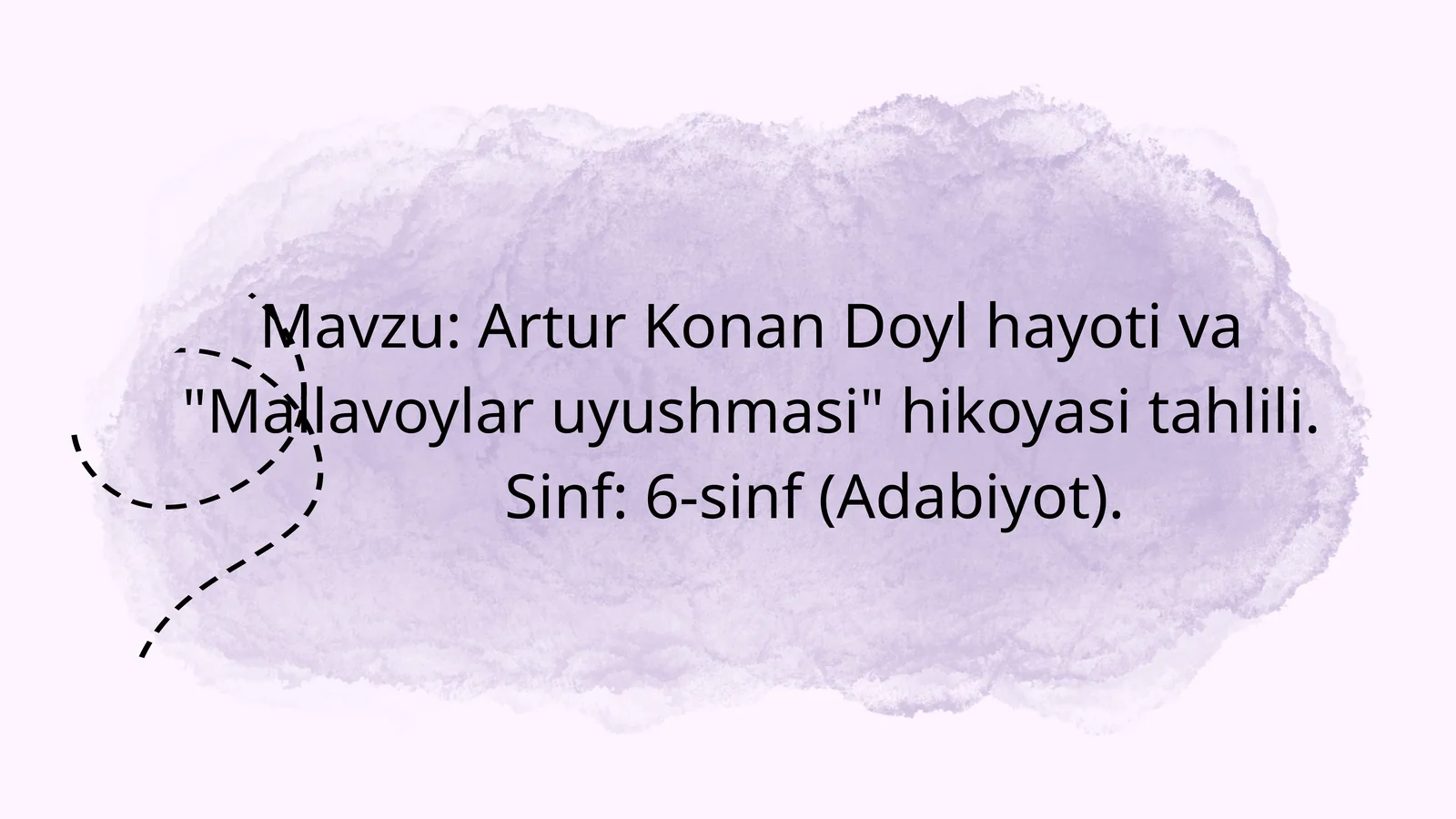 Artur Konan Doyl"Mallalar uyushmasi"