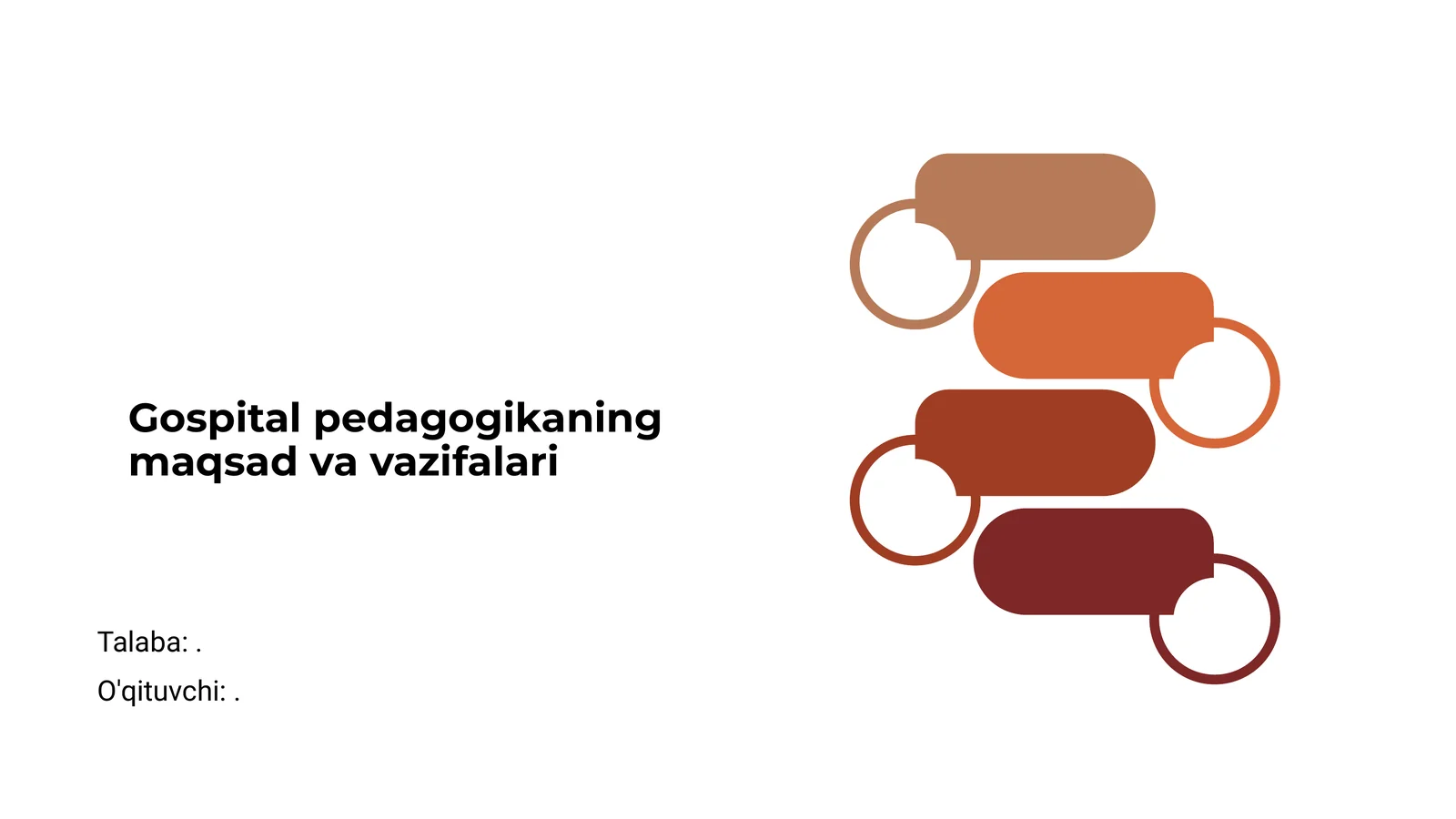 Gospital pedagogikaning maqsad va vazifalari