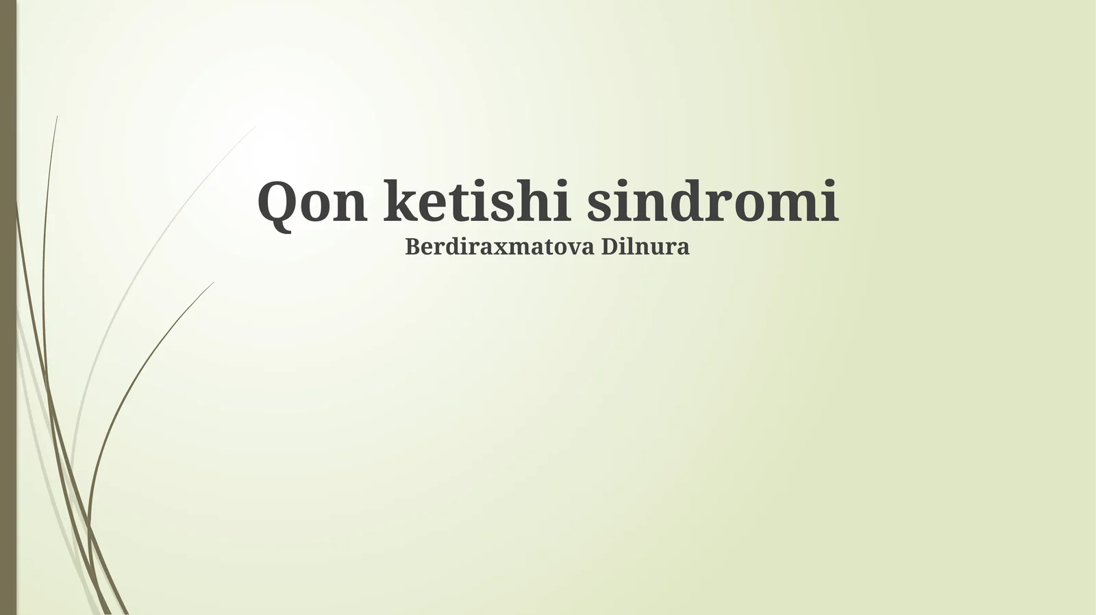 Qon ketishi sindromi