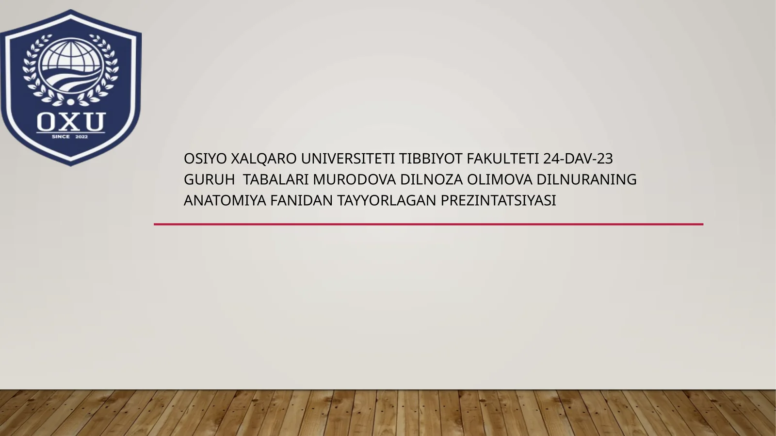 Tishlar ontogenezi