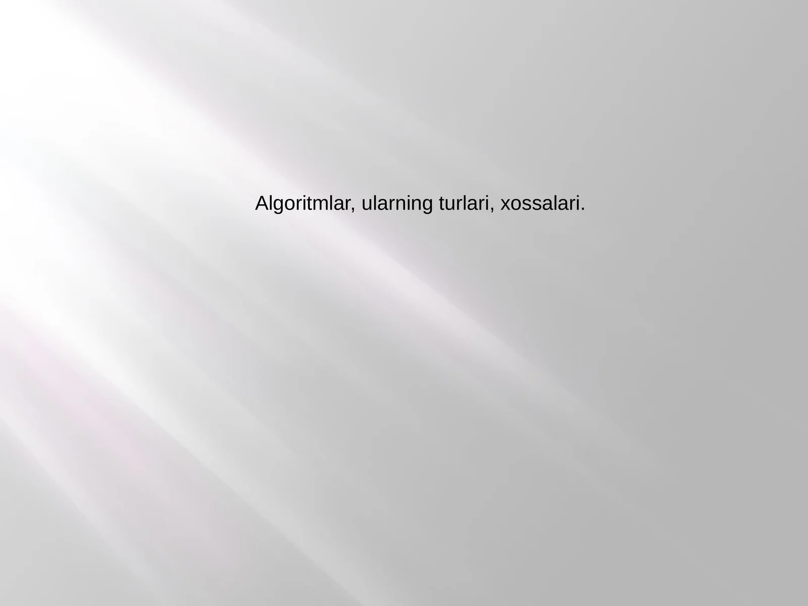 Algoritm