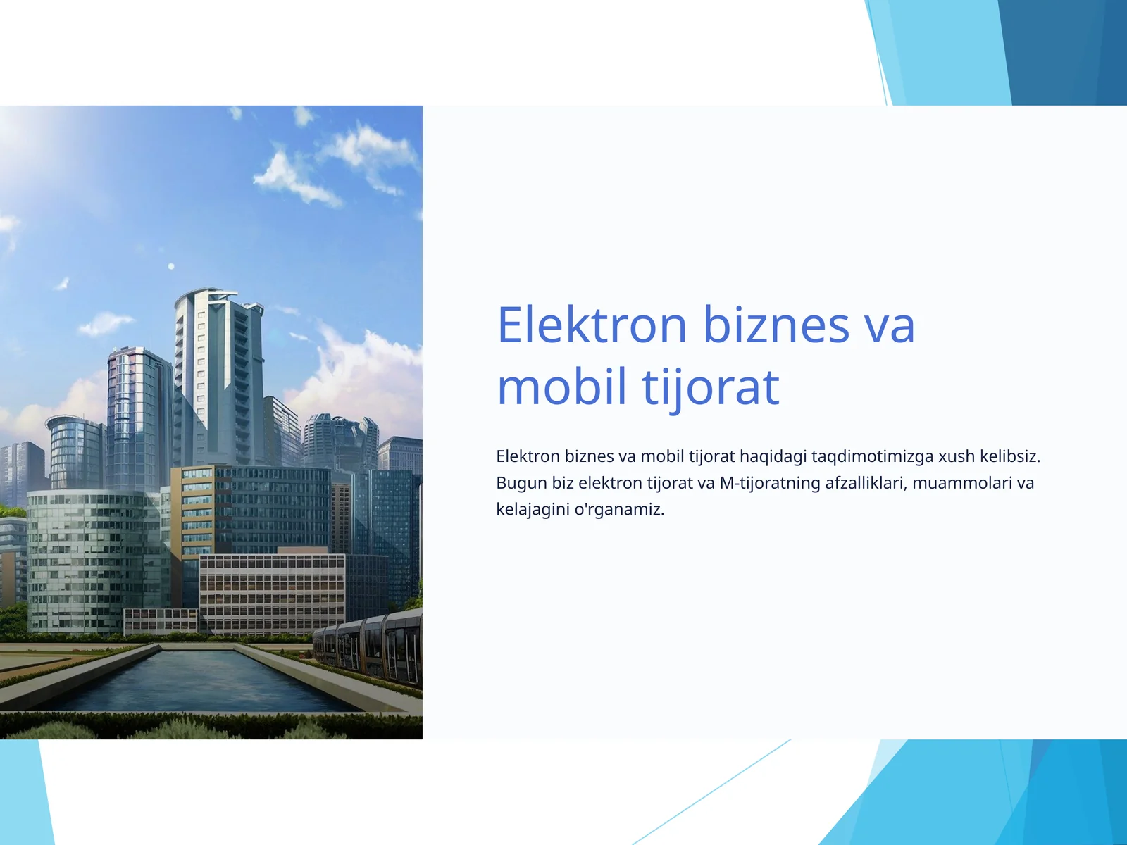 Elektron biznes va mobil tijorat