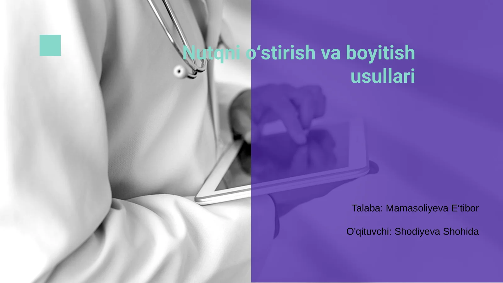 Nutqni o‘stirish va boyitish usullari