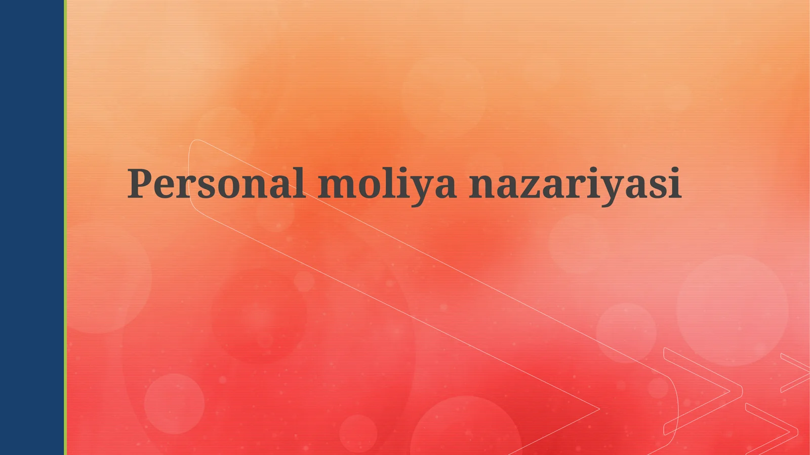 Personalmoliyanazariyasi