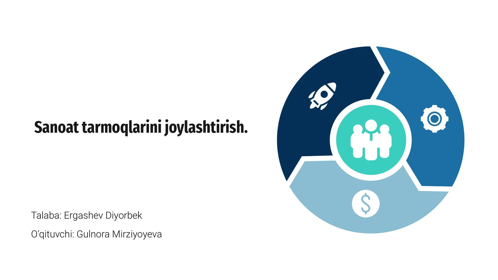 Sanoat tarmoqlarini joylashtirish