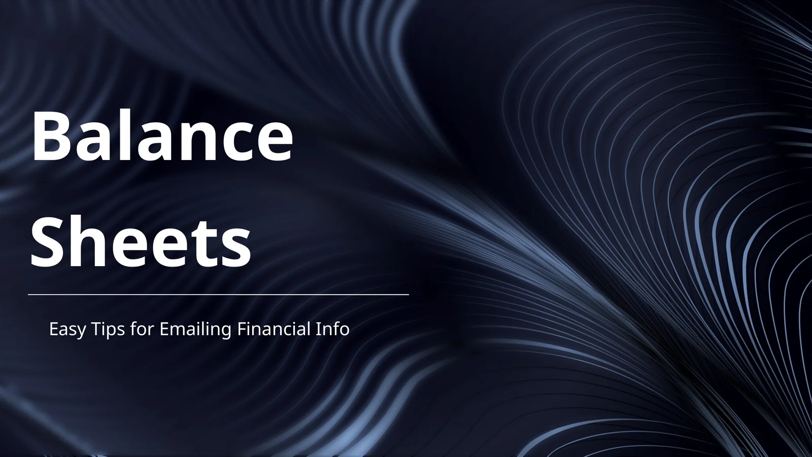 Balance Sheets