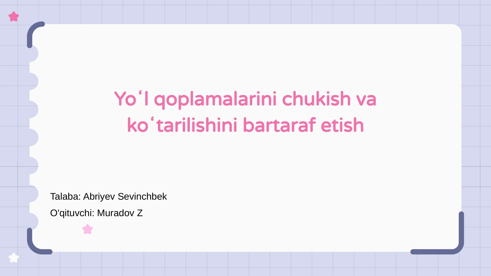 Yo'q oʻqitish
