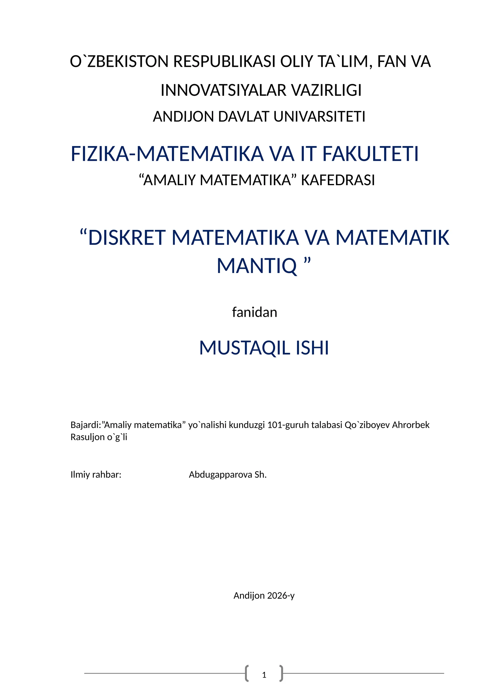 GRAF VA UNING BERILISH USULLARI