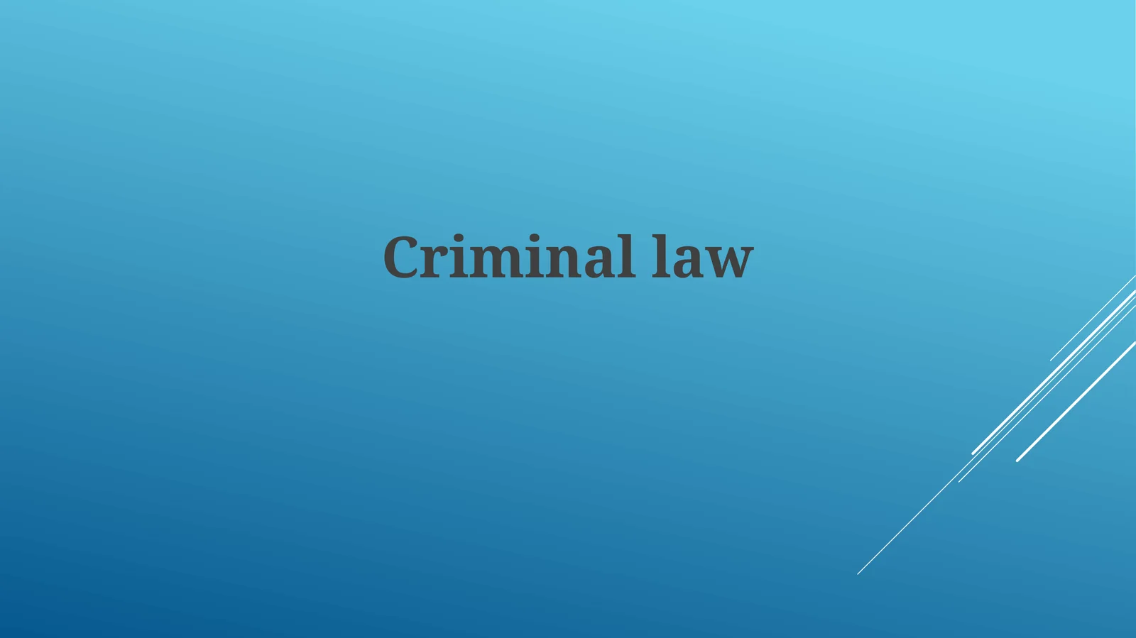 Criminallaw