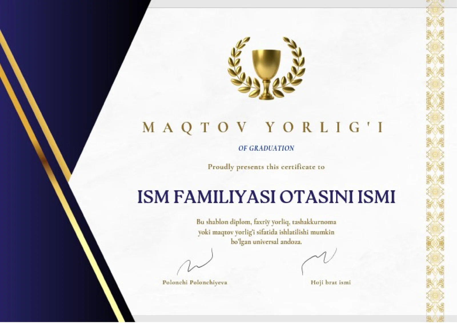 MAQTOV YORLIG'I
