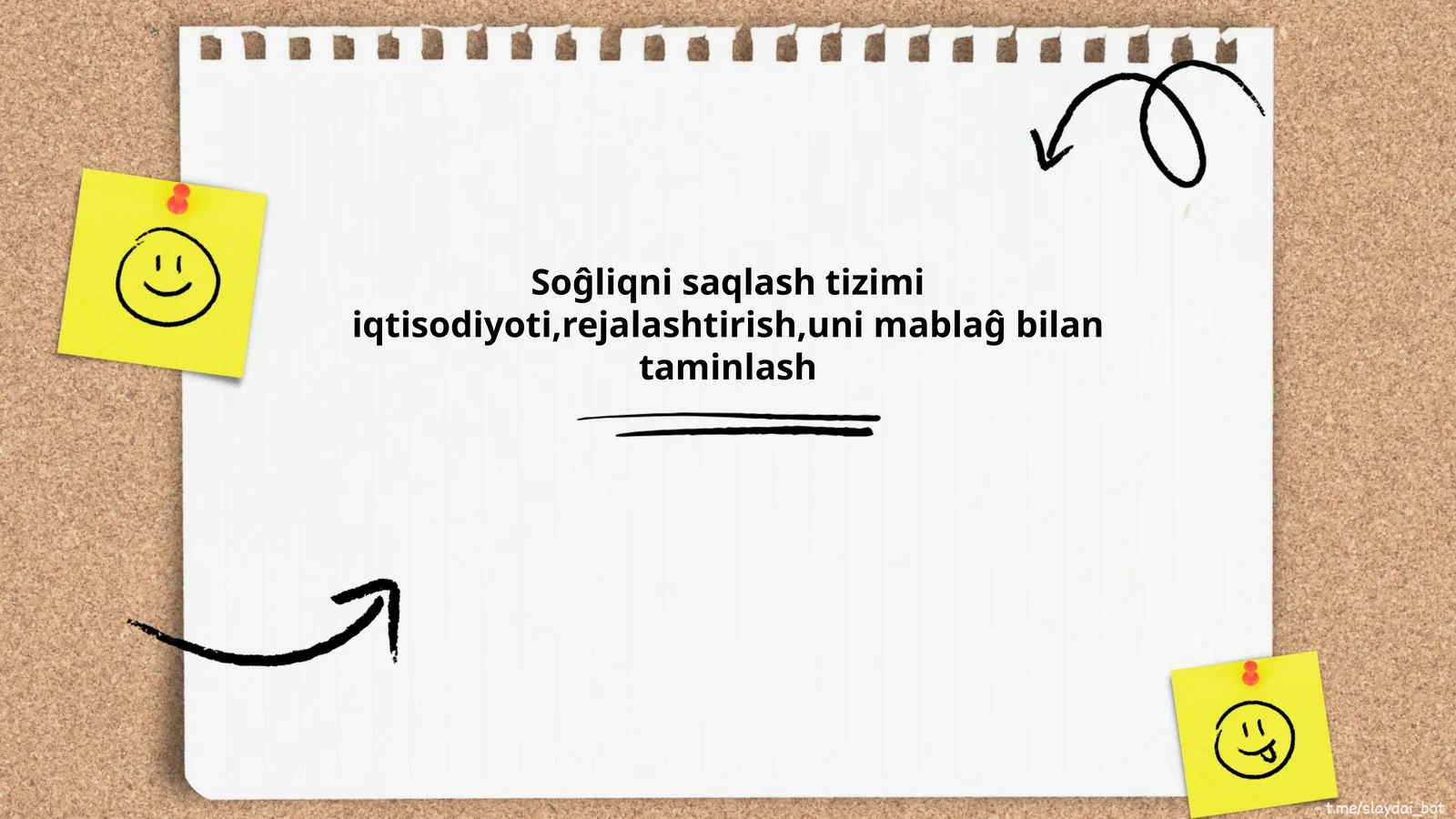 Soĝliqni saqlash tizimi iqtisodiyoti,rejalashtirish,uni mablaĝ bilan taminlash