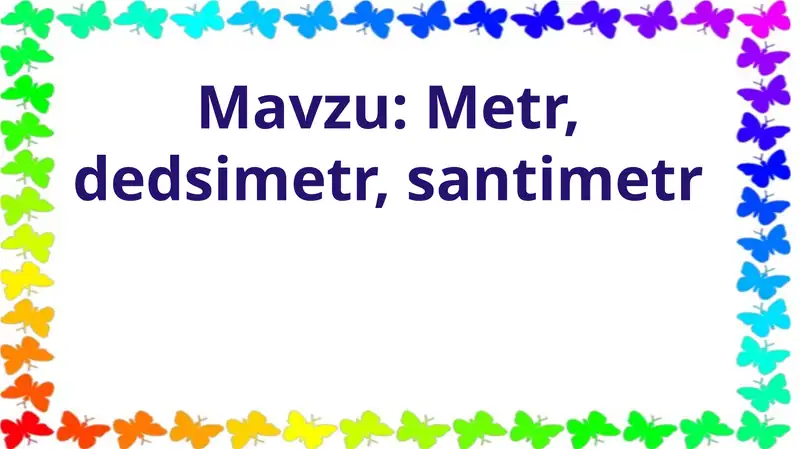 Metr,dedsimetr,santimetr