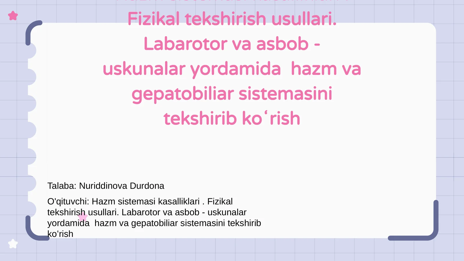 Hazm sistemasi kasalliklari