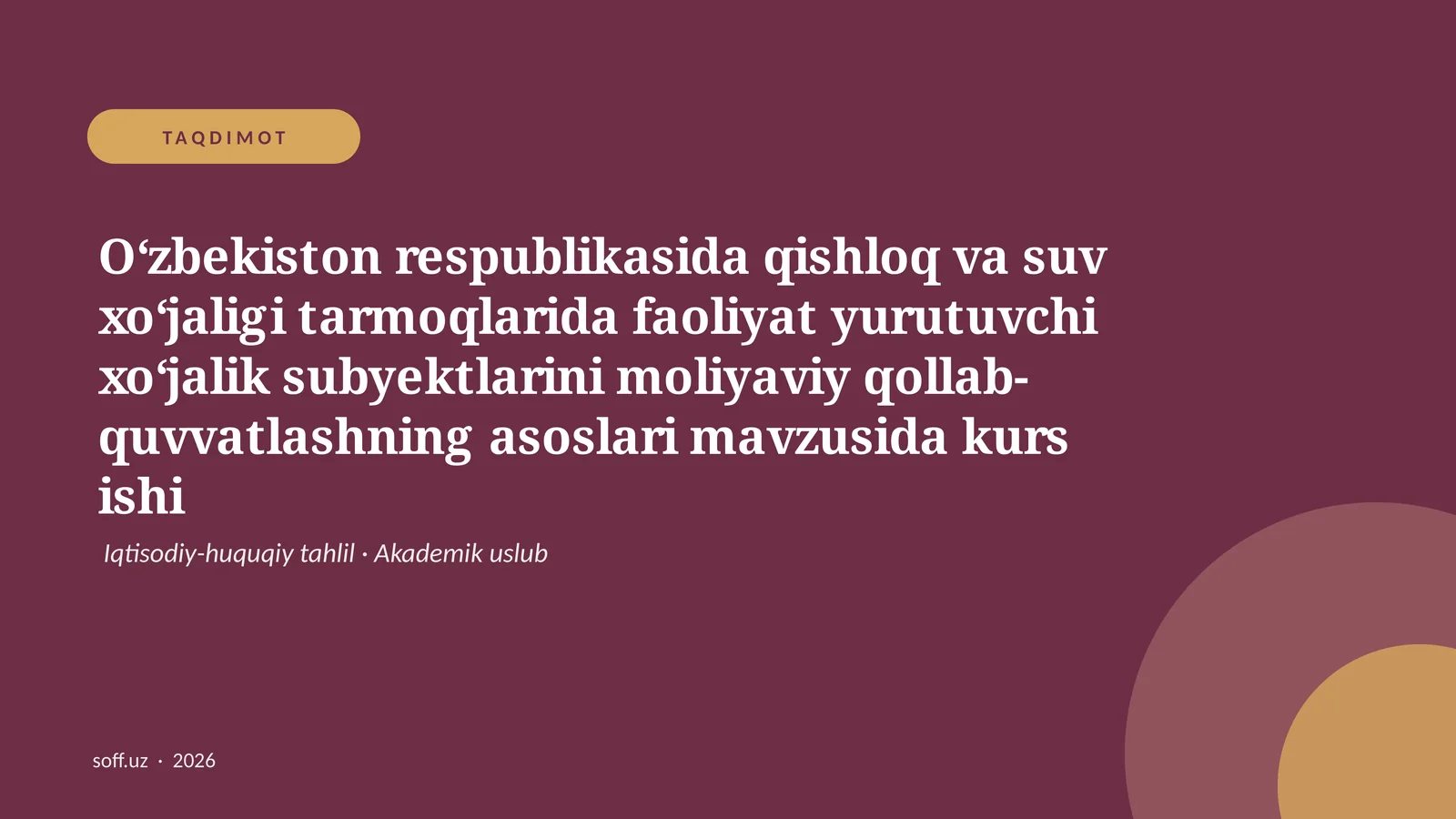 Kurs ishi