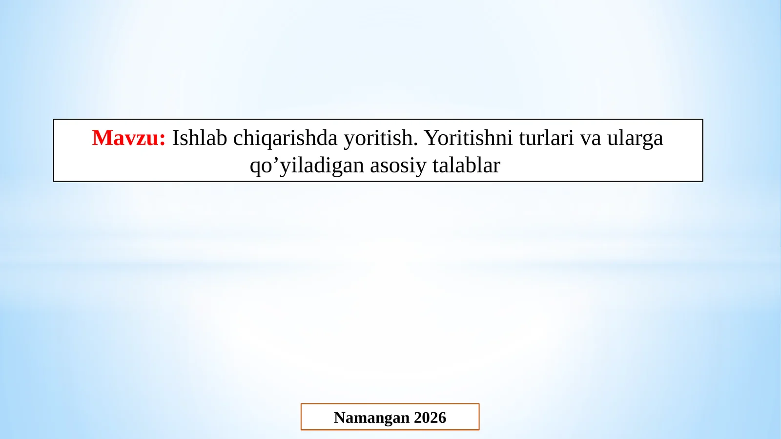 Namangan 2026