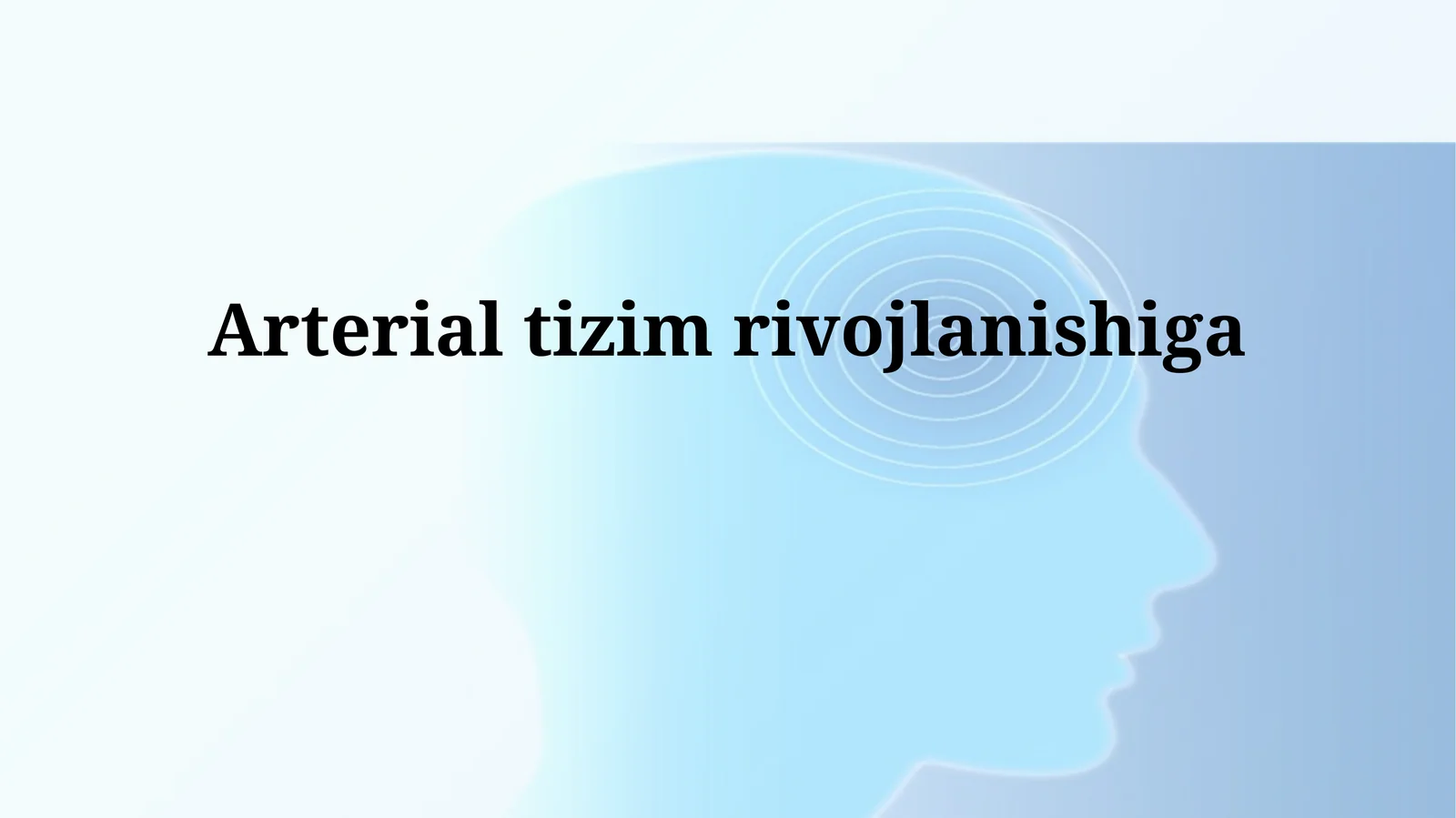 Subklaviya Arterial Sistemaning Shakillanishi
