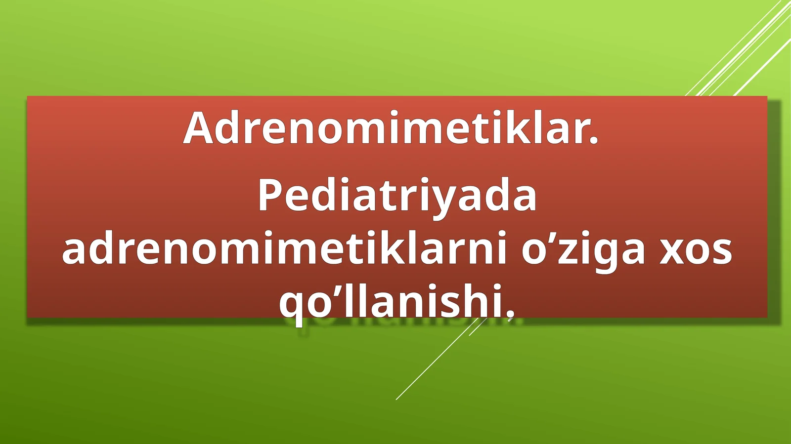 Adrenomimetiklar
