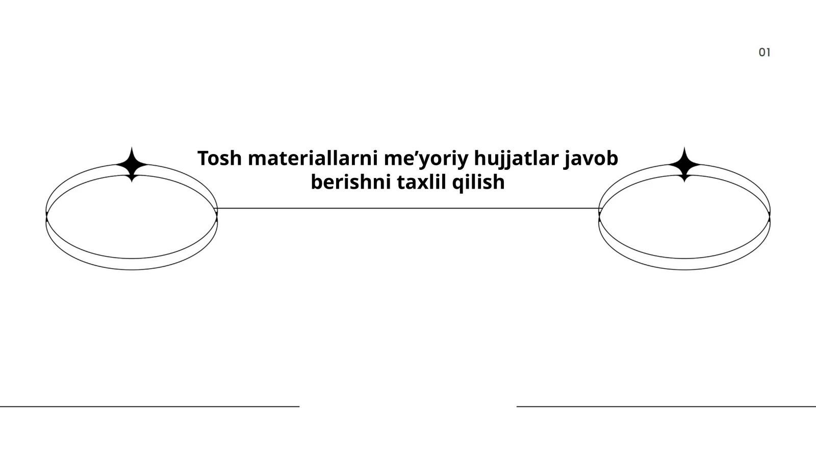 Tosh materiallarni me’yoriy hujjatlar javob berishni taxlil qilish