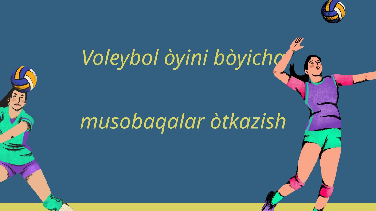 Voleyboll musobaqasini tashkil etish