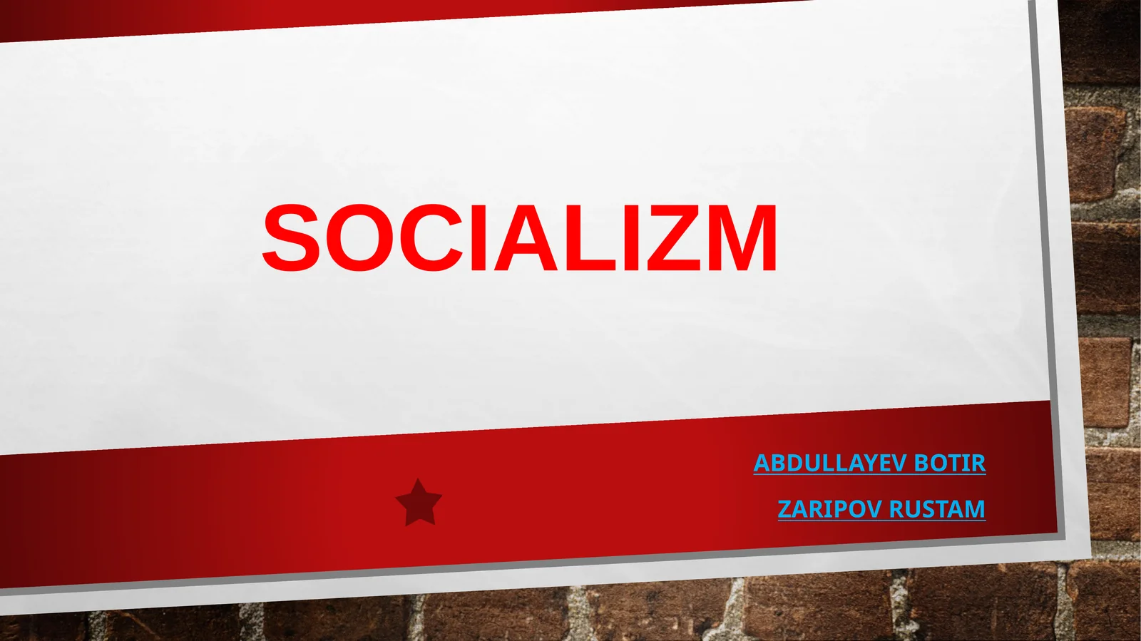 SOCIALIZM