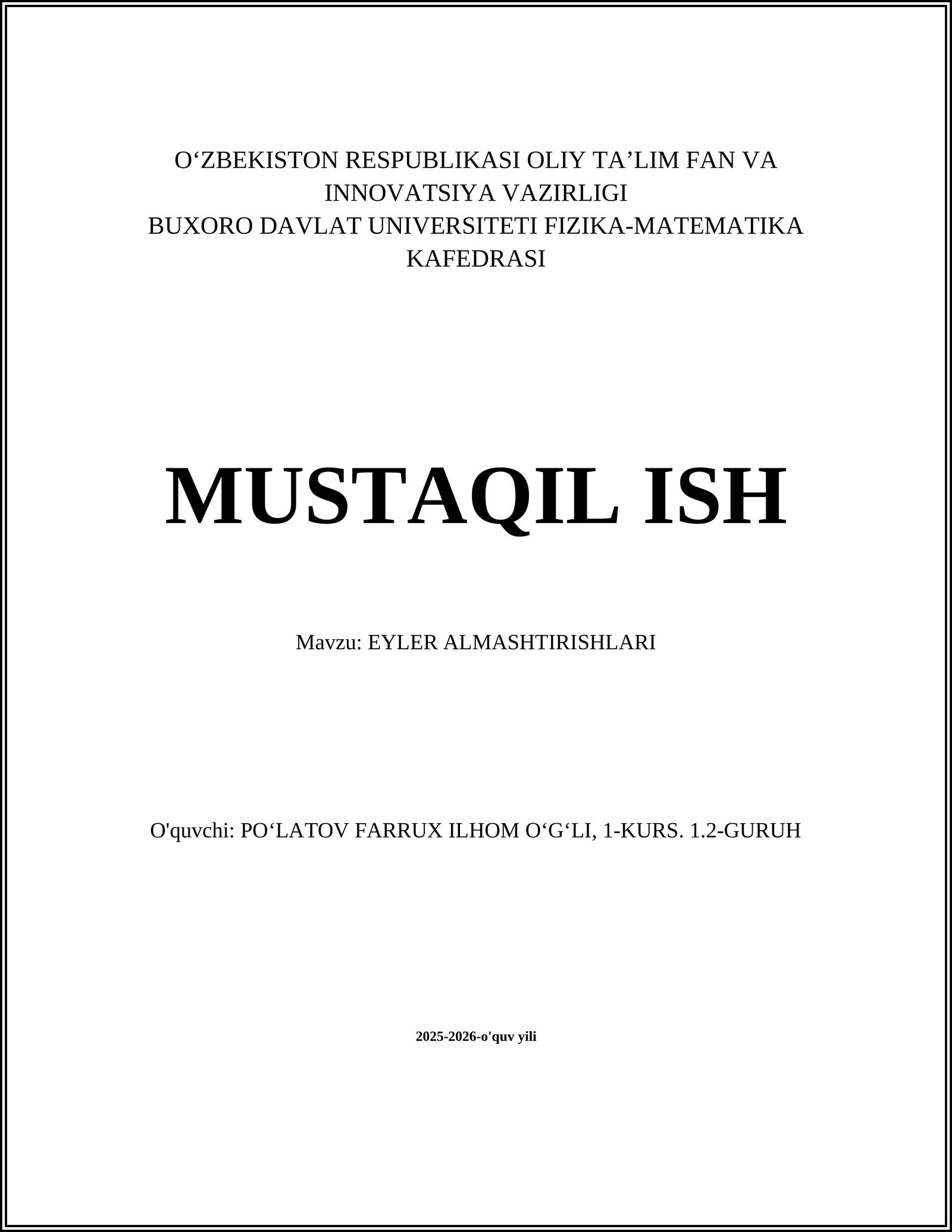 EYLER ALMASHTIRISHLARI