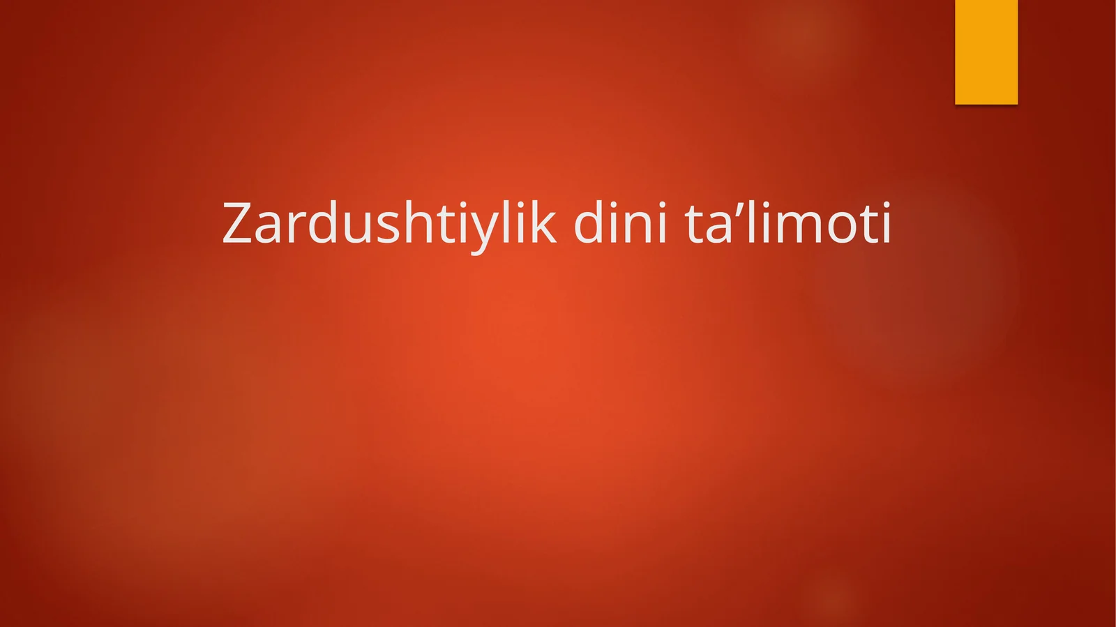 Zardushtiylikdinita’limoti