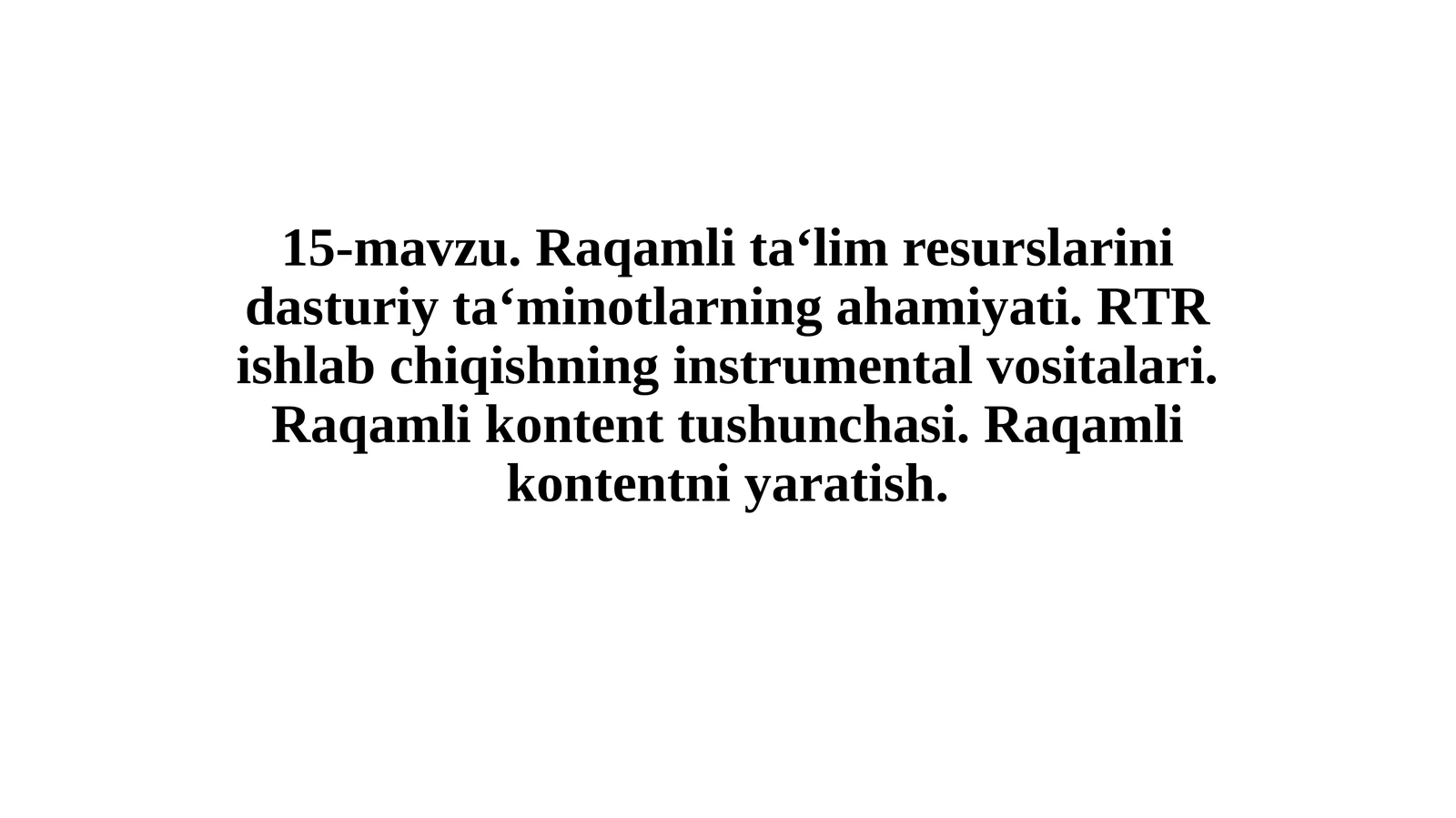 Global raqamli kontent bozori