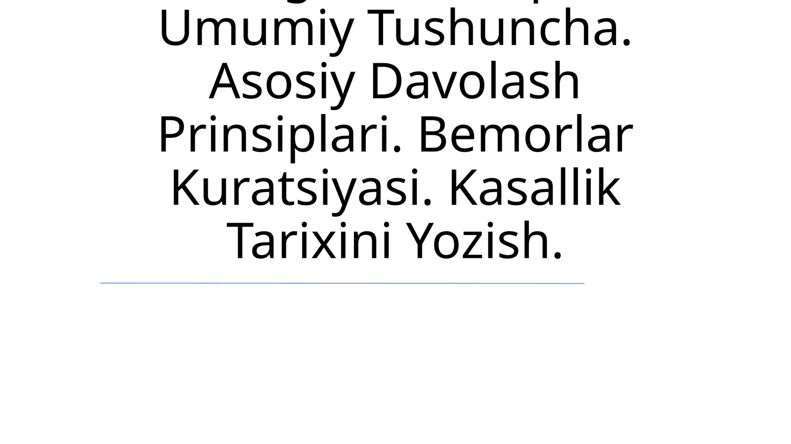 Nafas Yetishmovchiligi. Diagnostika. Etiologiyasi Va Patogenezi Haqida Umumiy Tushuncha. Asosiy Davolash Prinsiplari. Bemorlar Kuratsiyasi. Kasallik Tarixini Yozish