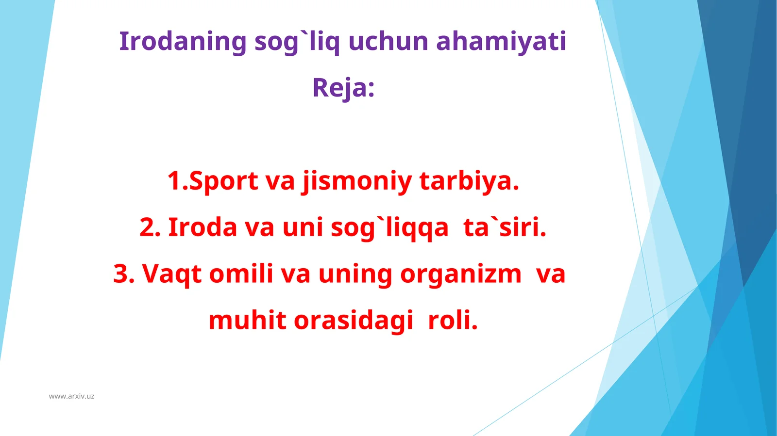 Jismоniy tаrbiya vа uni sоg`liqqа tа`siri
