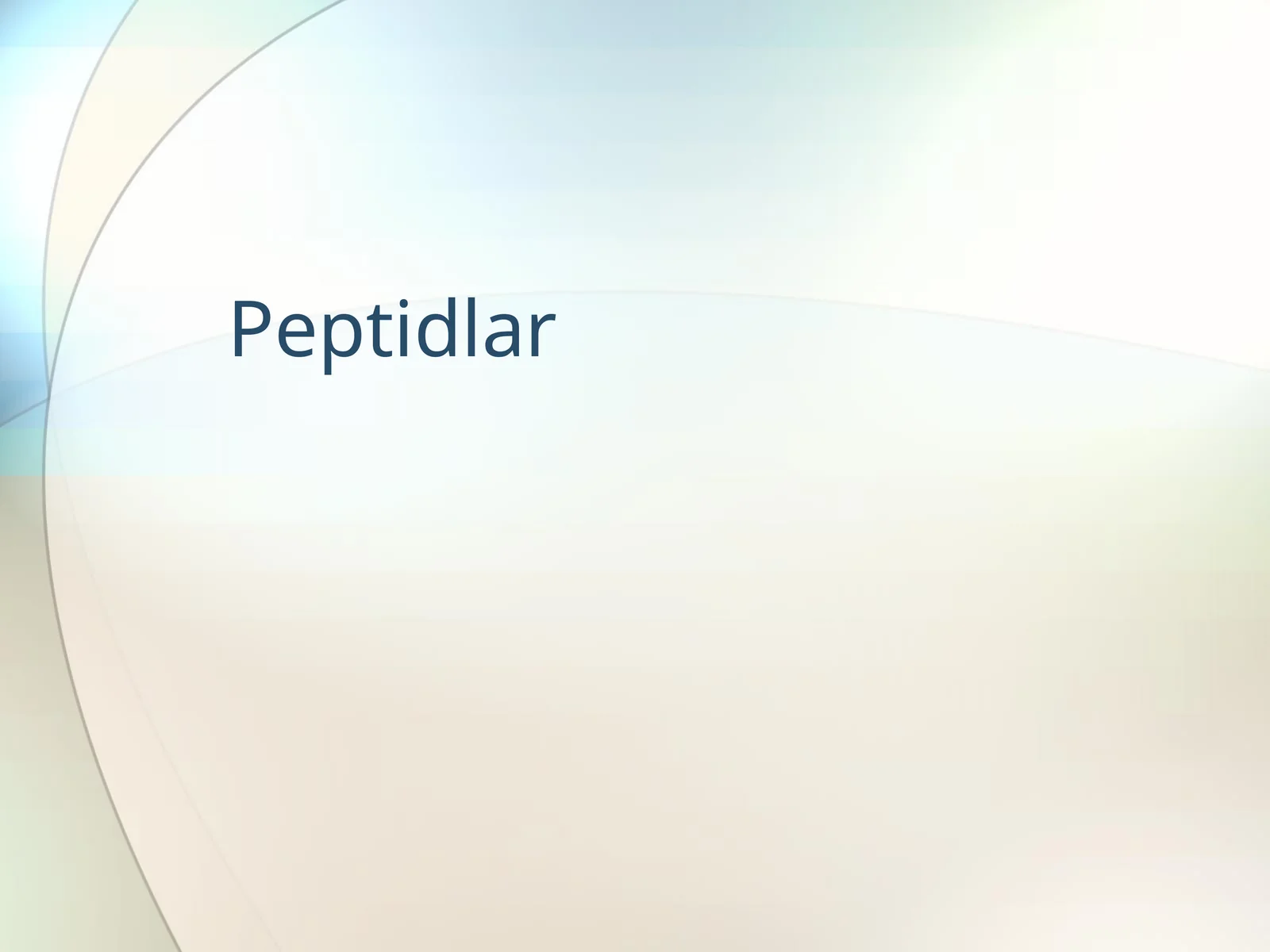 Peptidlar